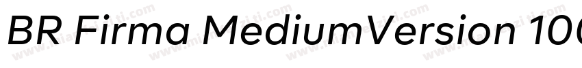 BR Firma MediumVersion 1000PS 001字体转换
